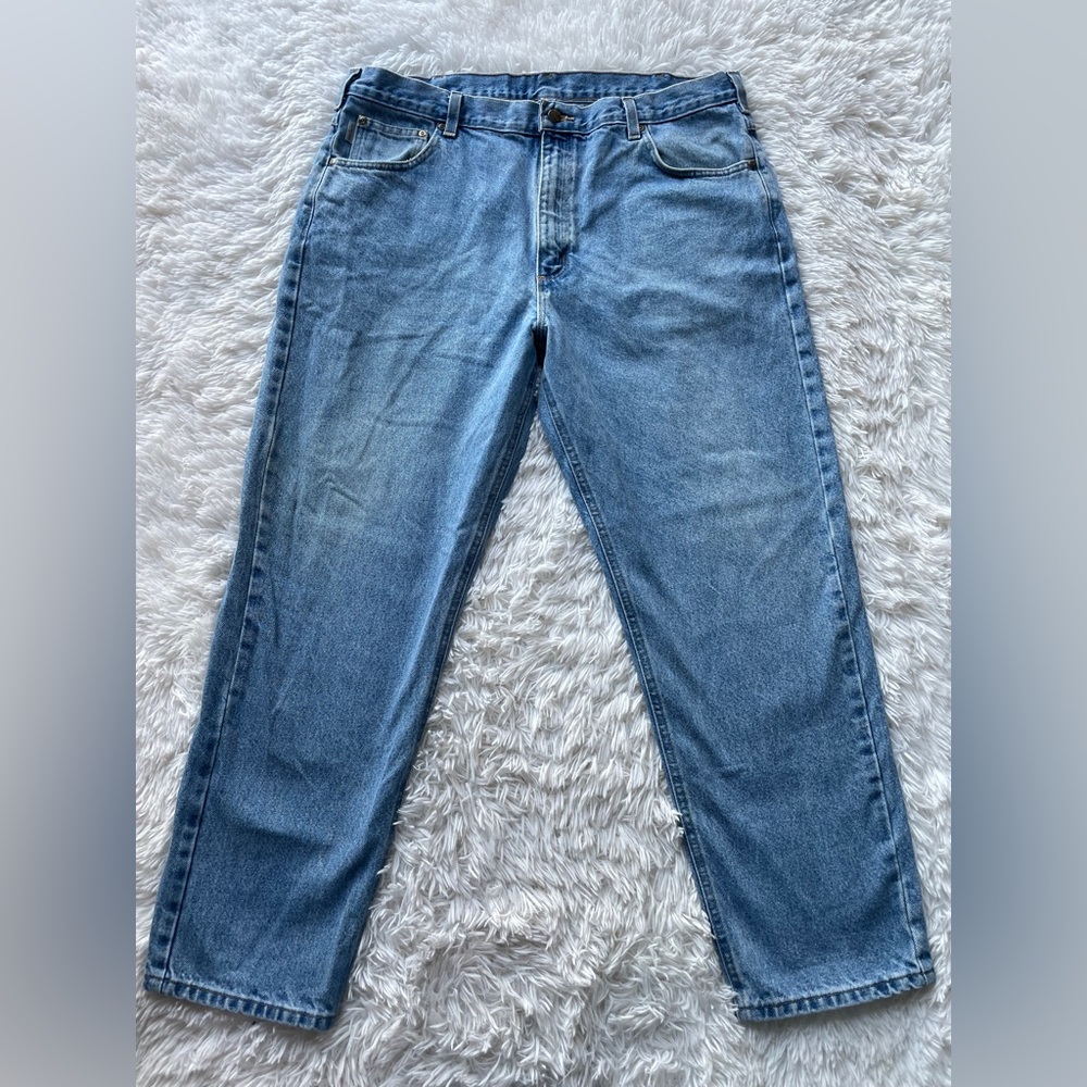 Carhartt Men’s Straight Leg Relaxed Fit Denim Jeans